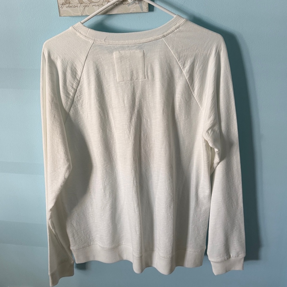White 'OH HEY VACAY'  Sweatshirt L - Picture 5 of 8